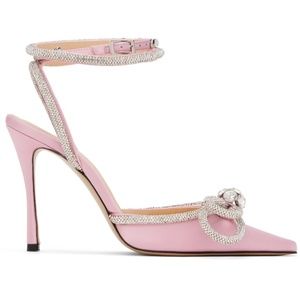 MACH & MACH Pink Double Bow 110 Heels - Size 37